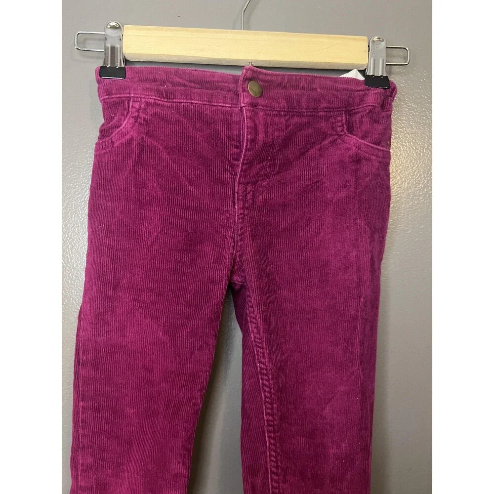 Vineyard Vines Pants Girls 6 Pink Corduroy Adjustable Waist Raw Hem Stretch